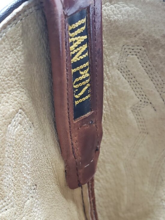 Vintage Dan Post P2551 Marlboro Men’s Brown Leather Western Cowboy Boots 9.5D main image 7